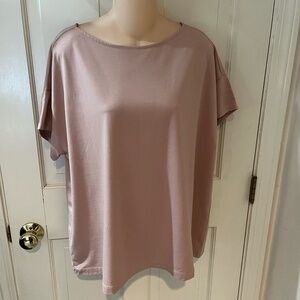 J.JILL Size XL Luxe Supima Tee Rose Quartz Round Neck Stretch NWT